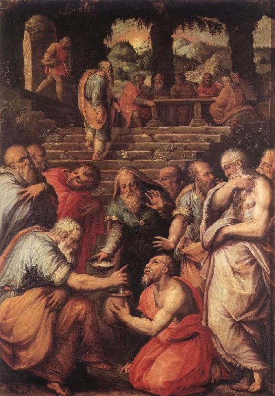 VASARI, Giorgio The Prophet Elisha er Germany oil painting art